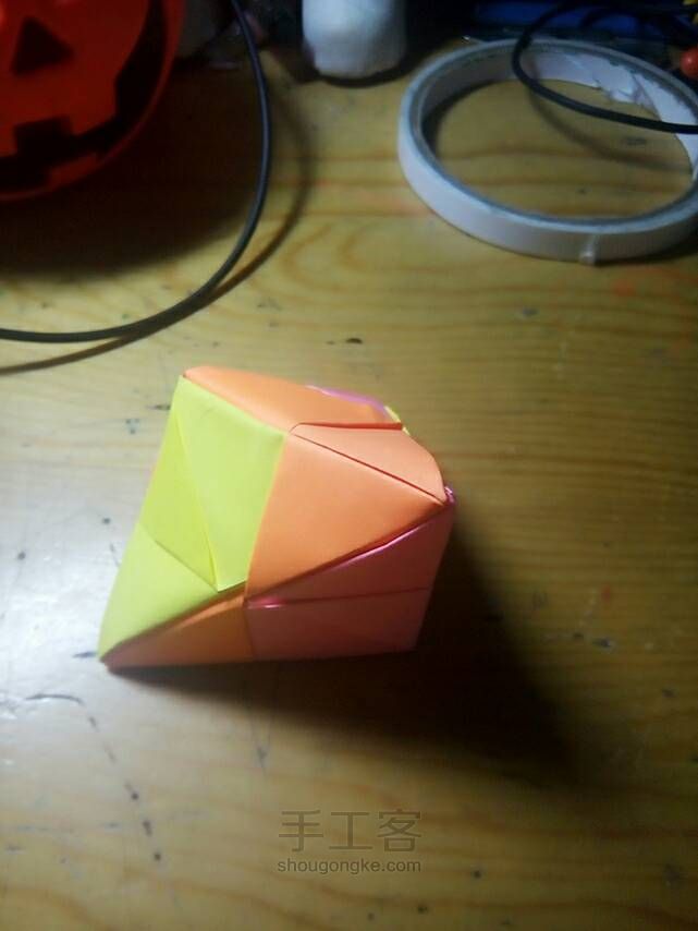 【子皿】三角包【童年折纸】 第19步