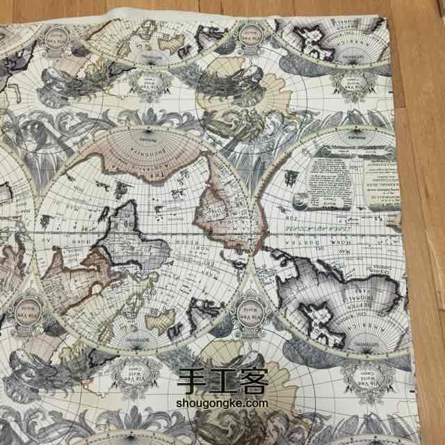 【蓝条寻手作】环球旅行地图包 第3步