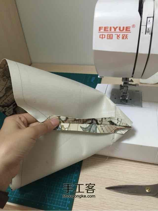 【蓝条寻手作】环球旅行地图包 第5步