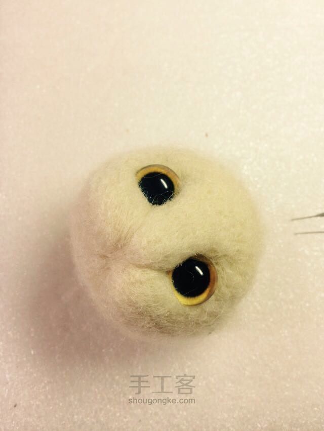 羊毛毡起司猫教程 第4步