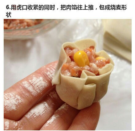 鲜肉烧麦 第6步