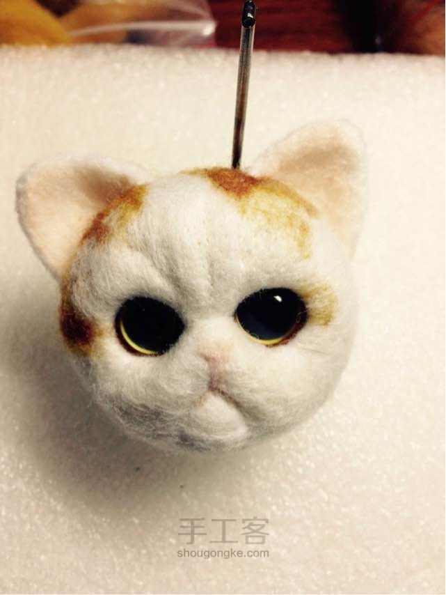 羊毛毡加菲猫 第13步