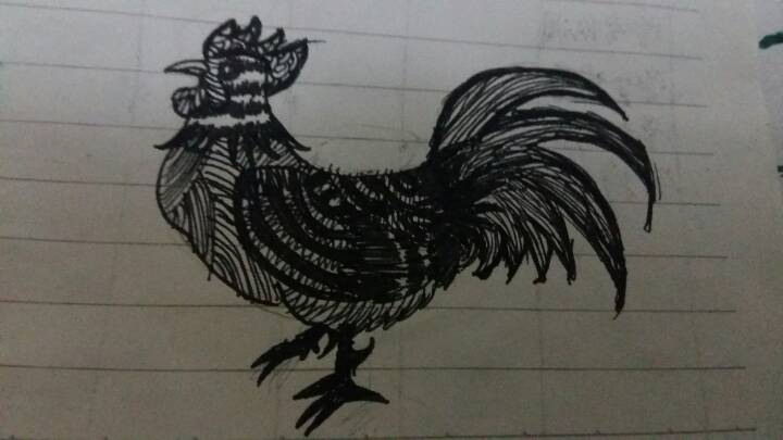 公鸡（缠绕画） 第4步
