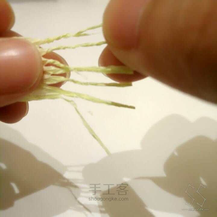 【纸艺花】铃兰花 第5步