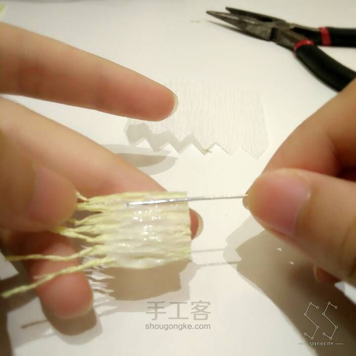 【纸艺花】铃兰花 第7步