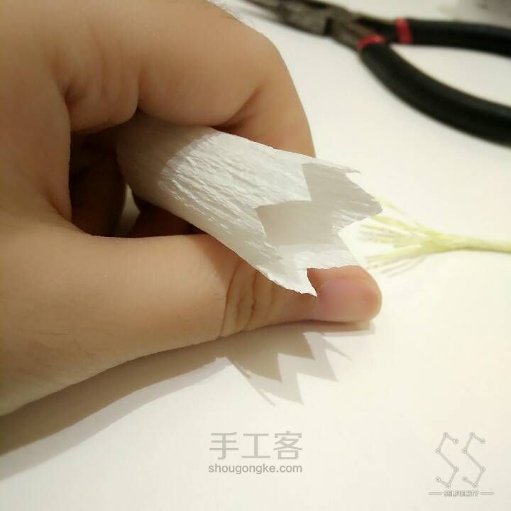 【纸艺花】铃兰花 第11步