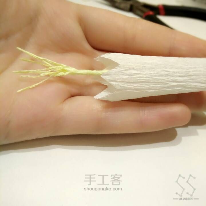 【纸艺花】铃兰花 第17步