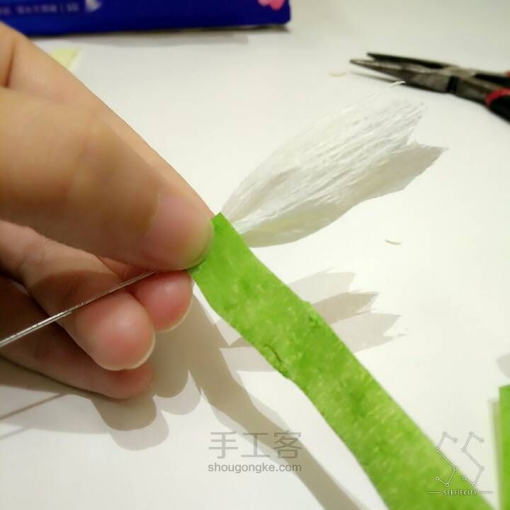 【纸艺花】铃兰花 第18步