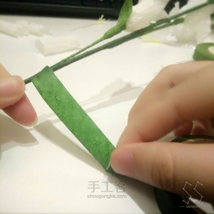 【纸艺花】铃兰花 第32步