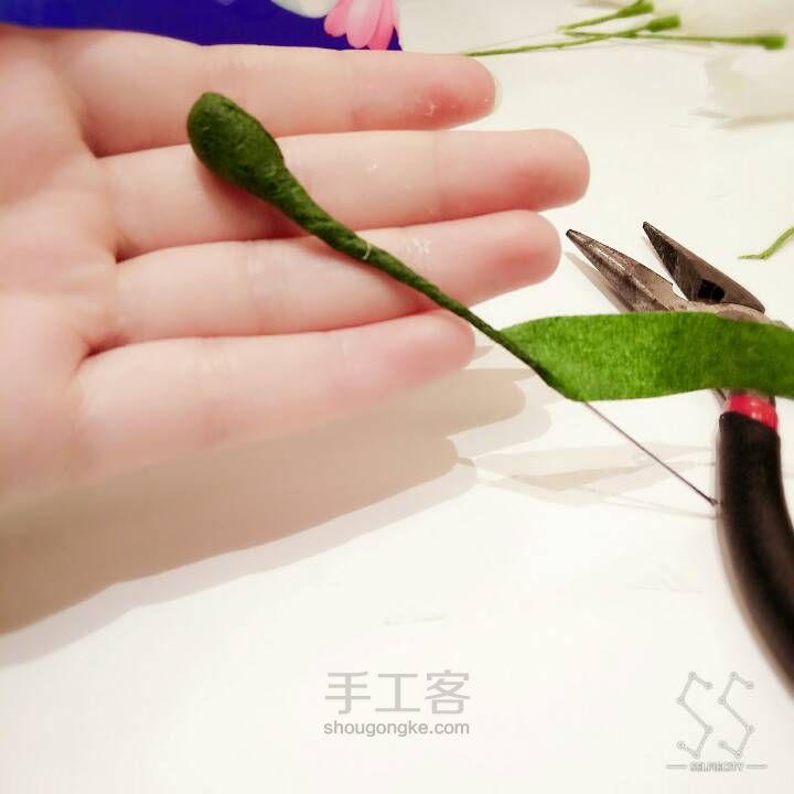 【纸艺花】铃兰花 第27步