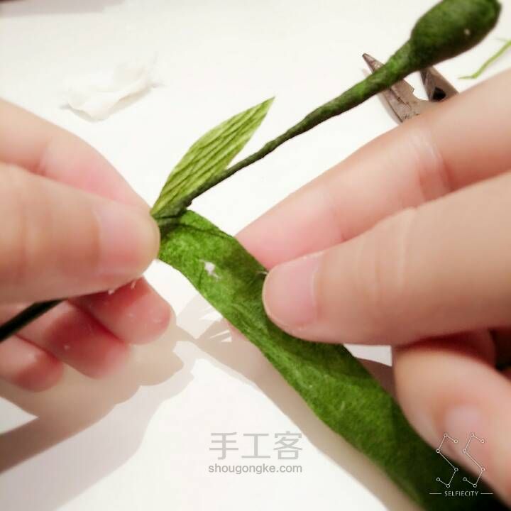 【纸艺花】铃兰花 第29步
