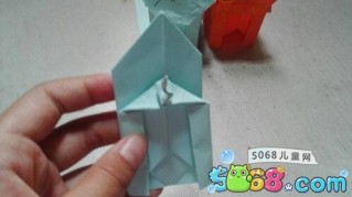 可爱的猫咪纸盒的折纸方法 折纸盒子教程图解 第15步