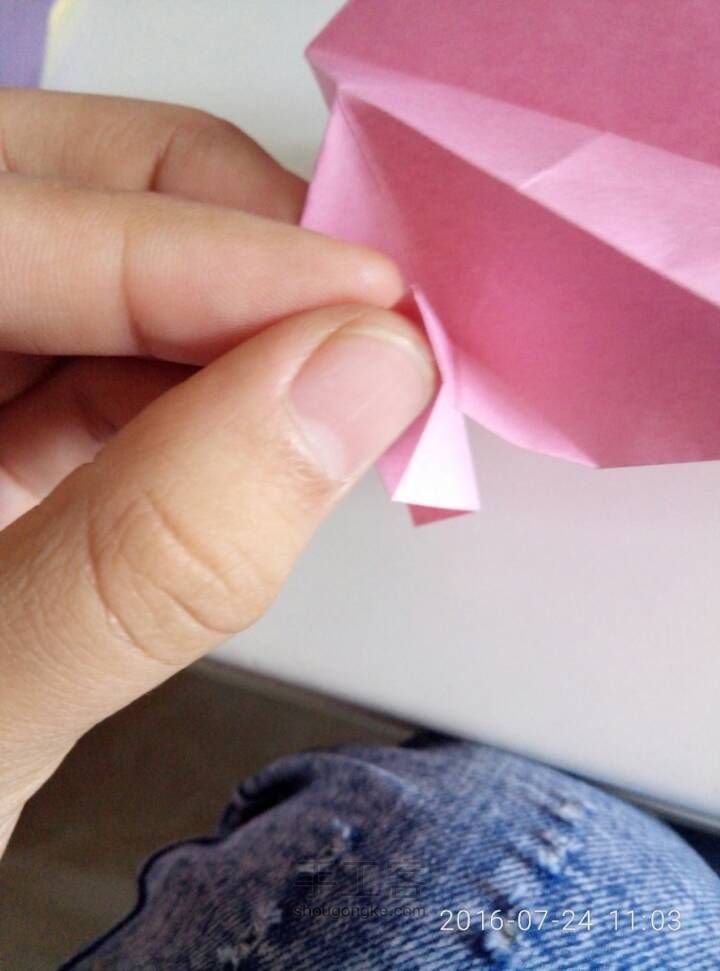 折纸玫瑰 第23步
