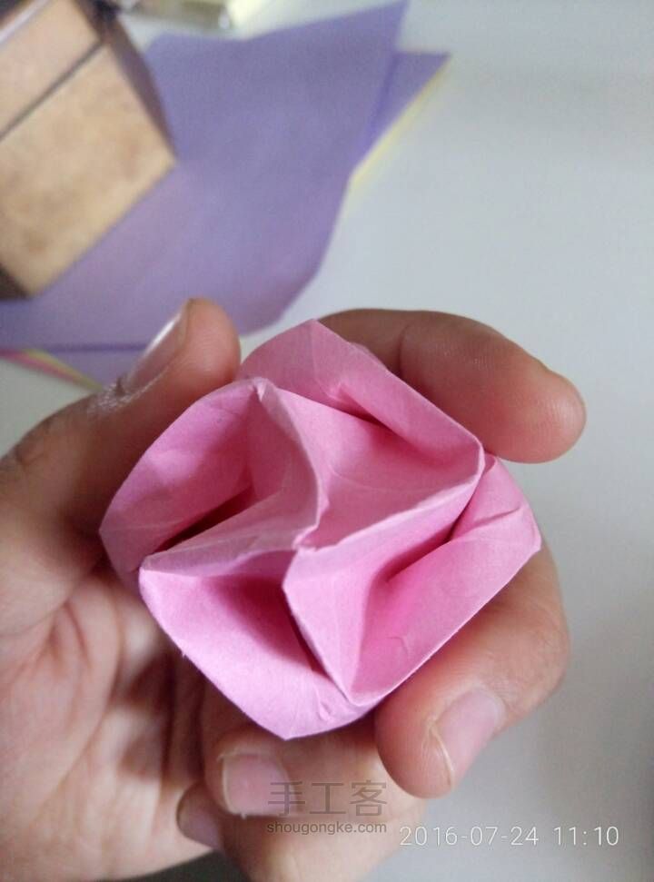 折纸玫瑰 第41步