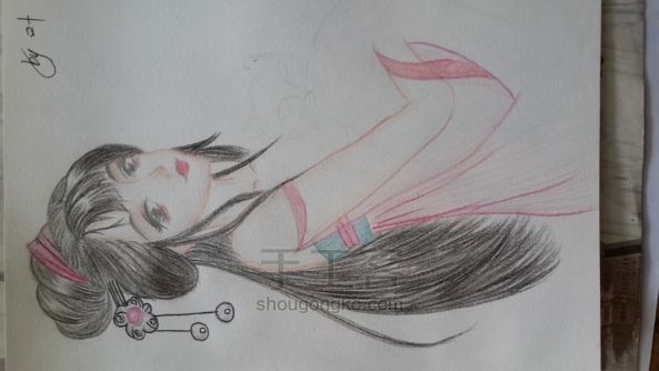 彩铅作画 第8步