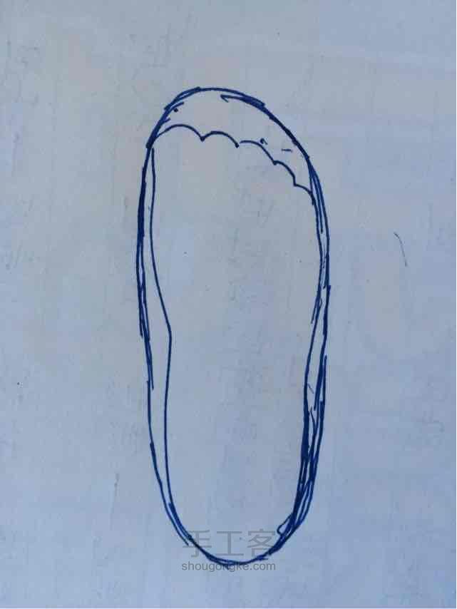 可爱哒小鞋子 第3步