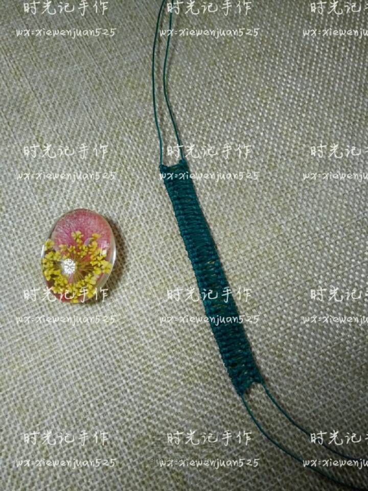 时光记水晶永生花项链1 第2步