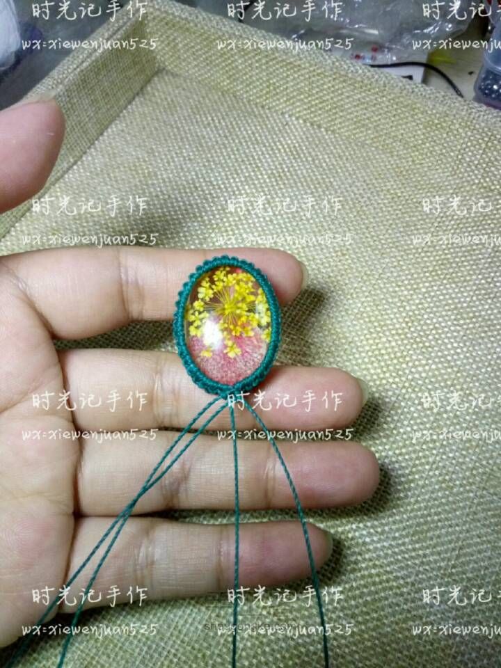 时光记水晶永生花项链1 第4步