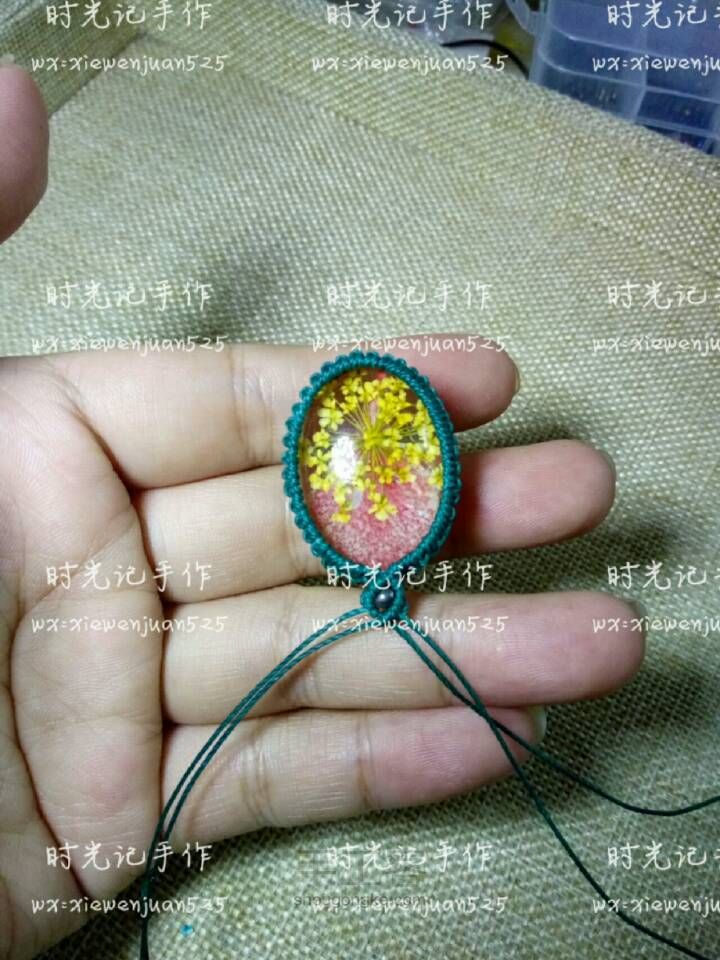 时光记水晶永生花项链1 第5步