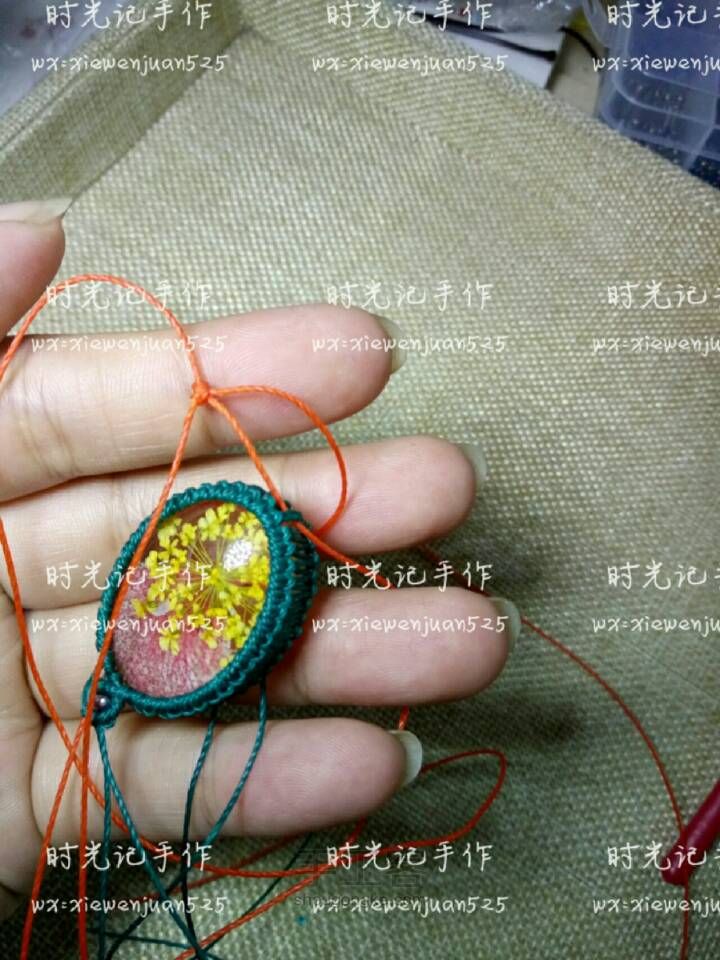 时光记水晶永生花项链1 第6步