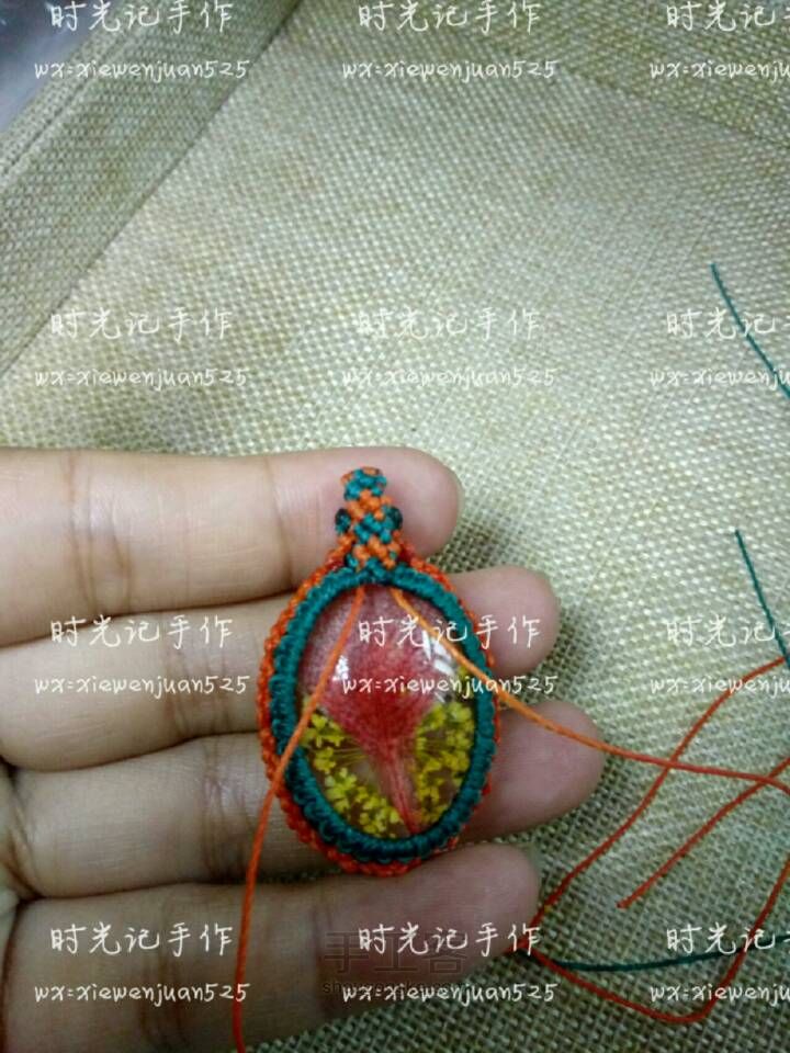时光记水晶永生花项链1 第11步