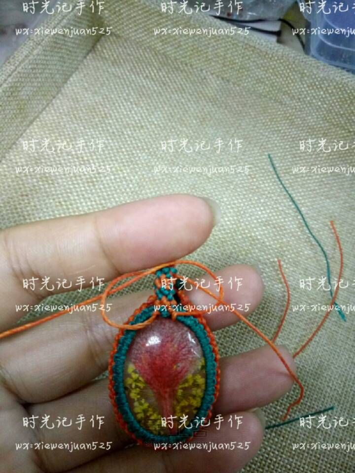 时光记水晶永生花项链1 第12步