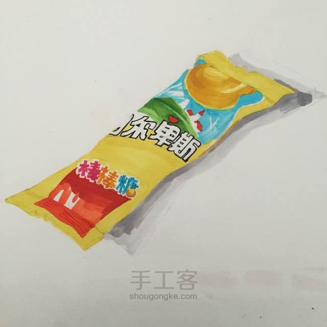 手绘 那些年的零食 二 阿尔卑斯 第5步