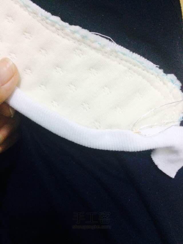 绣花口水巾 第9步