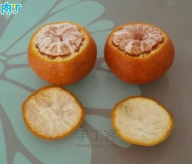 【转】用好吃的橘子制作创意DIY茶杯小摆件的详细步骤 第1步