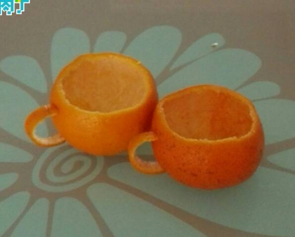 【转】用好吃的橘子制作创意DIY茶杯小摆件的详细步骤 第5步