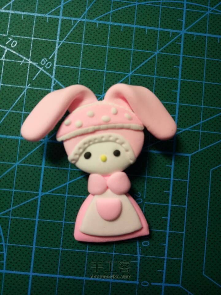 可爱的粉色小兔 第8步