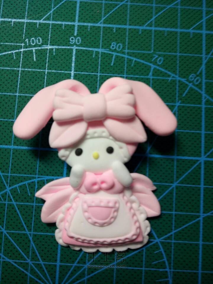 可爱的粉色小兔 第14步