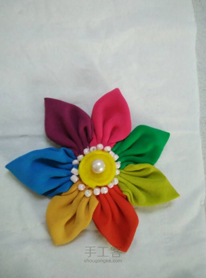 彩色太阳花发饰 第10步