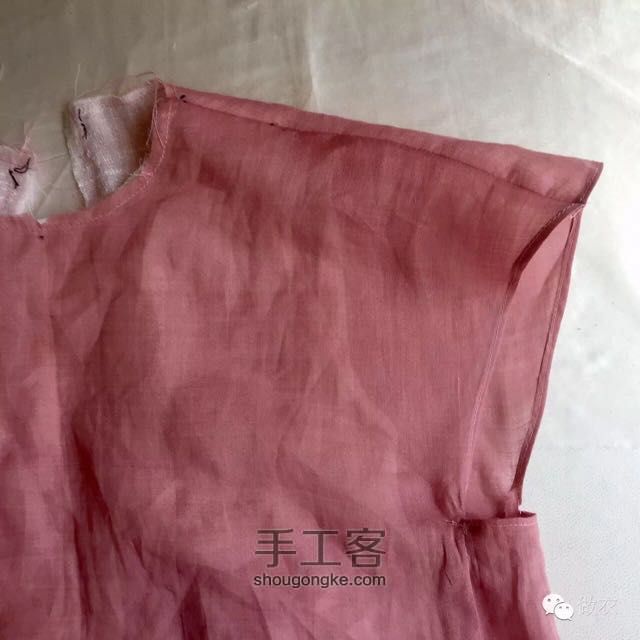 小飞袖立领茶服制作图解 第20步