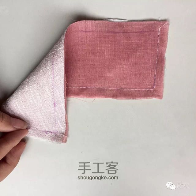 小飞袖立领茶服制作图解 第17步