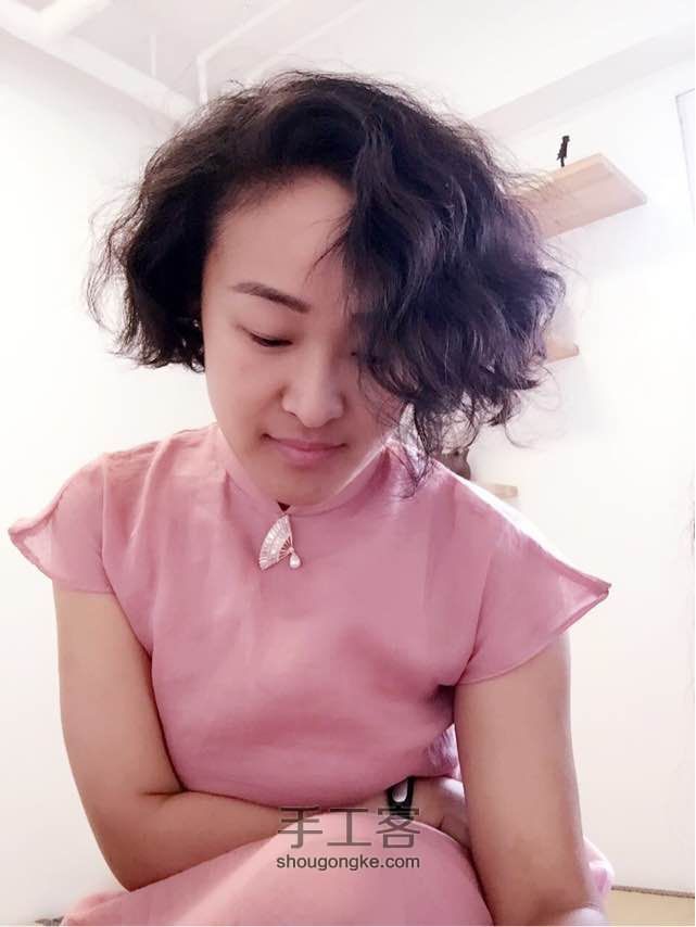 小飞袖立领茶服制作图解 第38步