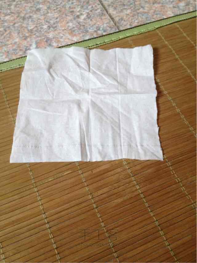纸巾天鹅 第1步