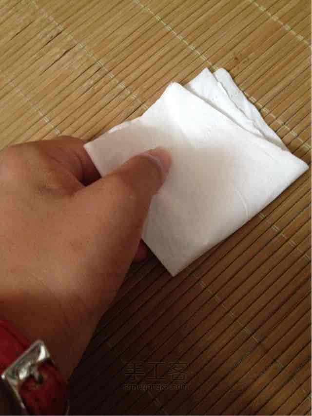 纸巾天鹅 第3步