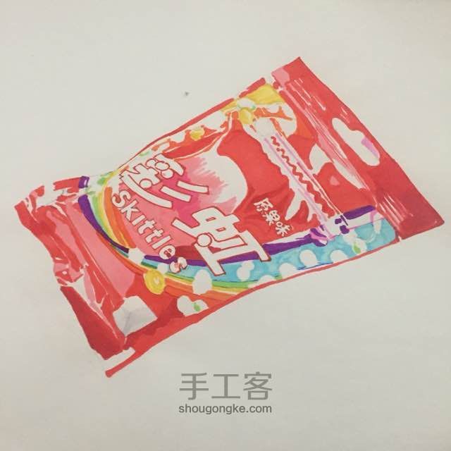 手绘 那些年的零食 四 彩虹糖 第6步