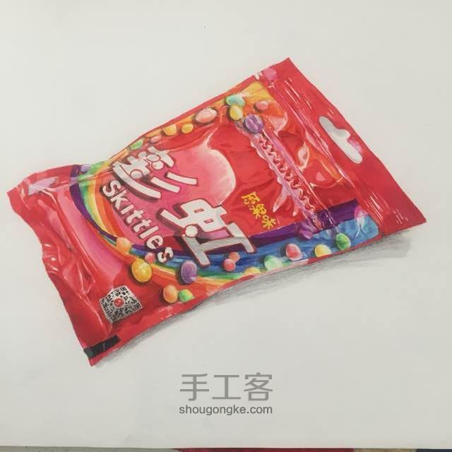 手绘 那些年的零食 四 彩虹糖 第14步