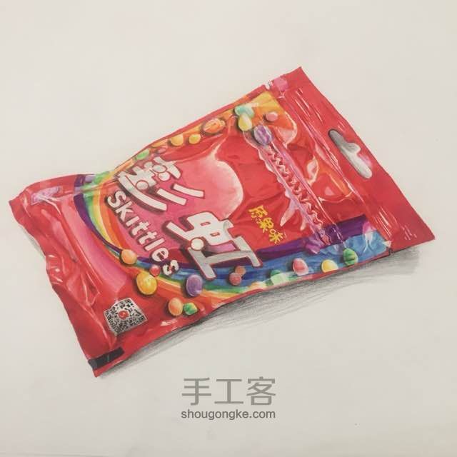 手绘 那些年的零食 四 彩虹糖 第16步