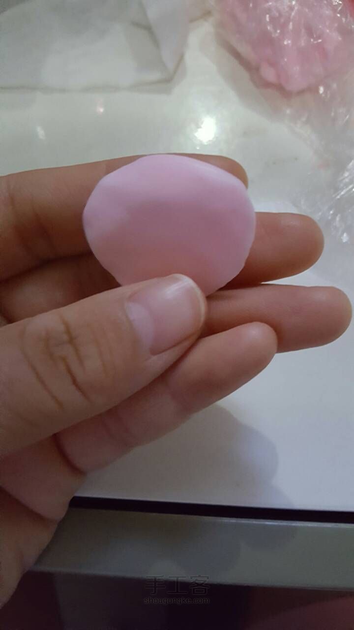 树脂粘土玫瑰花摆件 第5步