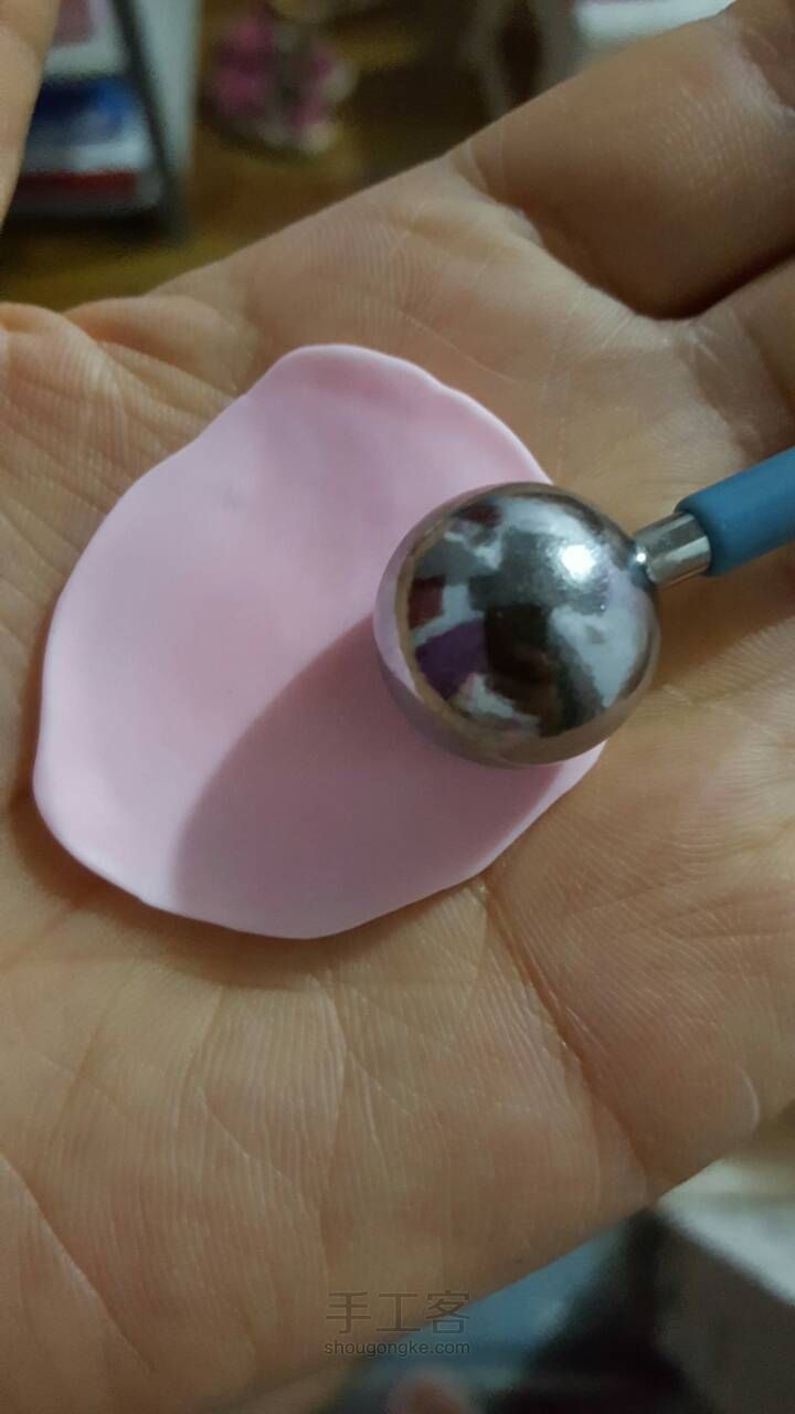 树脂粘土玫瑰花摆件 第7步