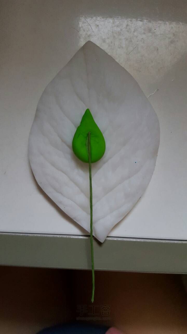 树脂粘土玫瑰花摆件 第13步