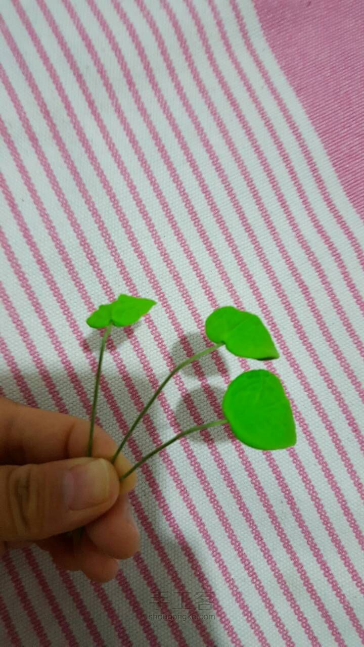 树脂粘土玫瑰花摆件 第14步