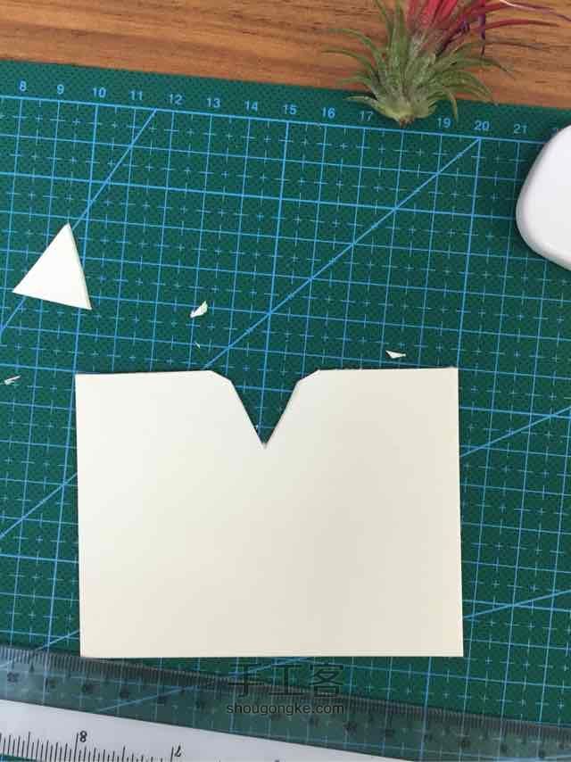 一张纸做超简易的空凤支架～ 第6步