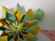 非常简单易学的折纸烟花
出来的效果超级美
