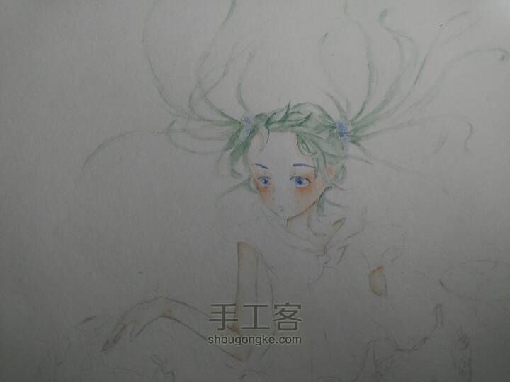 一个可爱的水手服妹子 第5步