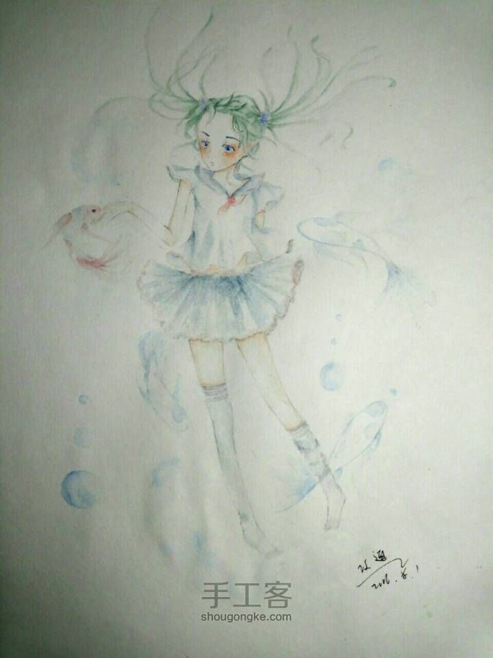 一个可爱的水手服妹子 第10步