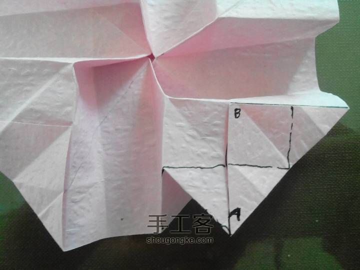 制作琦川折纸玫瑰 第20步